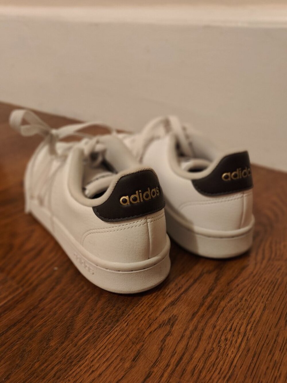 Adidas white sneakers